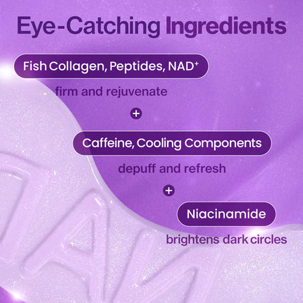 Numbuzin Parches de colágeno NAD+ n.° 9 para el contorno de ojos (5 pares)