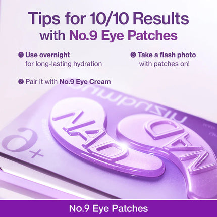 Numbuzin Parches de colágeno NAD+ n.° 9 para el contorno de ojos (5 pares)