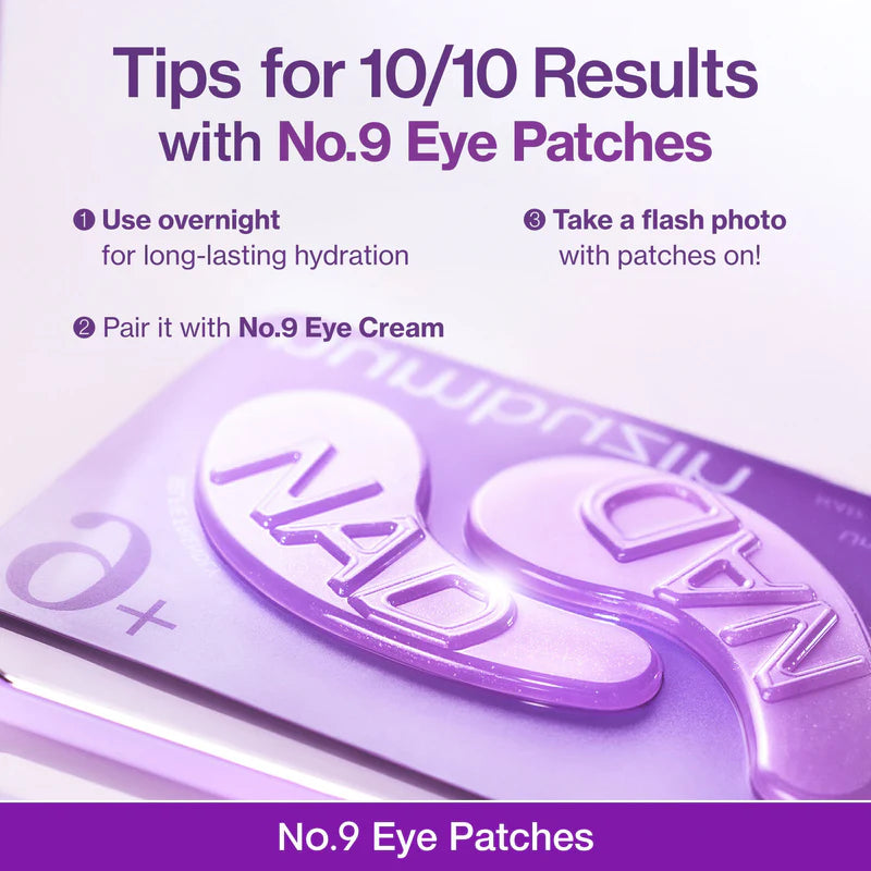 Numbuzin Parches de colágeno NAD+ n.° 9 para el contorno de ojos (5 pares)