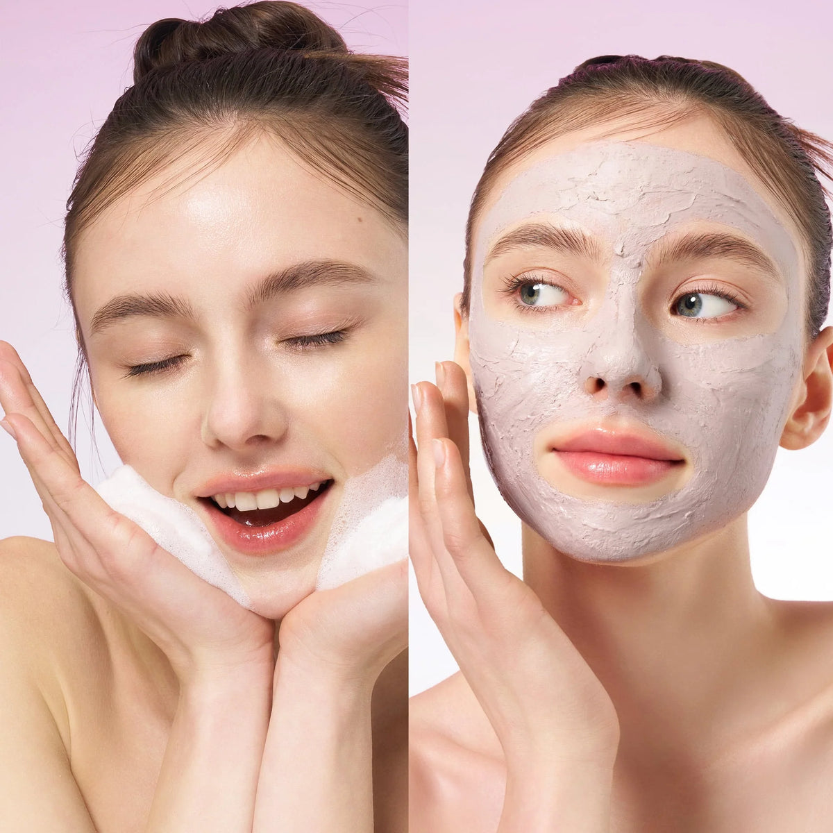 Eqqualberry Purple Rice Pore Purifying Pack Cleanser- Mascarilla de arcilla de doble uso y limpiador de espuma 130g