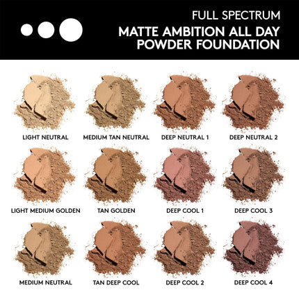 COVERGIRL Matte Ambition, base en polvo todo el día
