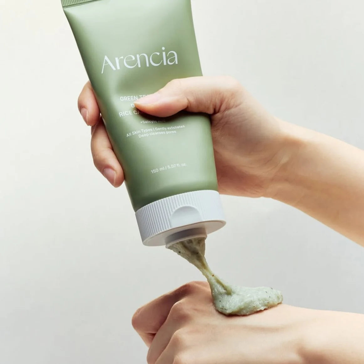 Arencia Ácido salicílico, té verde + LHA Deep Pore Rice Cake Cleanser