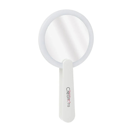 Beauty Creations LED Handheld Make up Espejo de mano (Blanco)