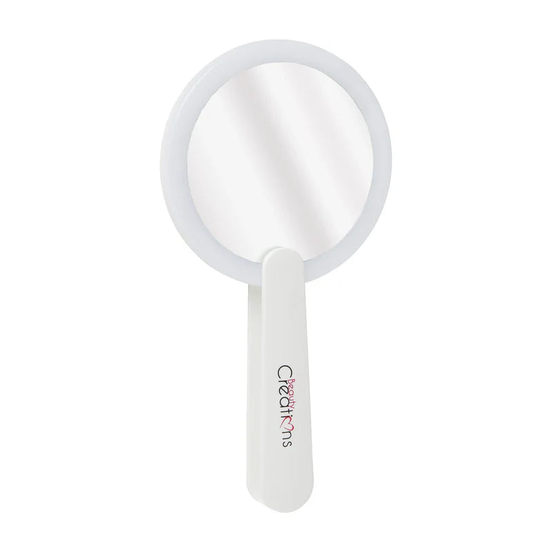 Beauty Creations LED Handheld Make up Espejo de mano (Blanco)