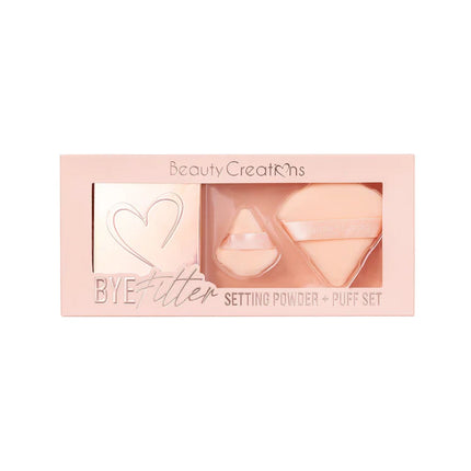 Kit de Polvos y Borlas Bye Filter Setting Powder & Puff Beauty Creations