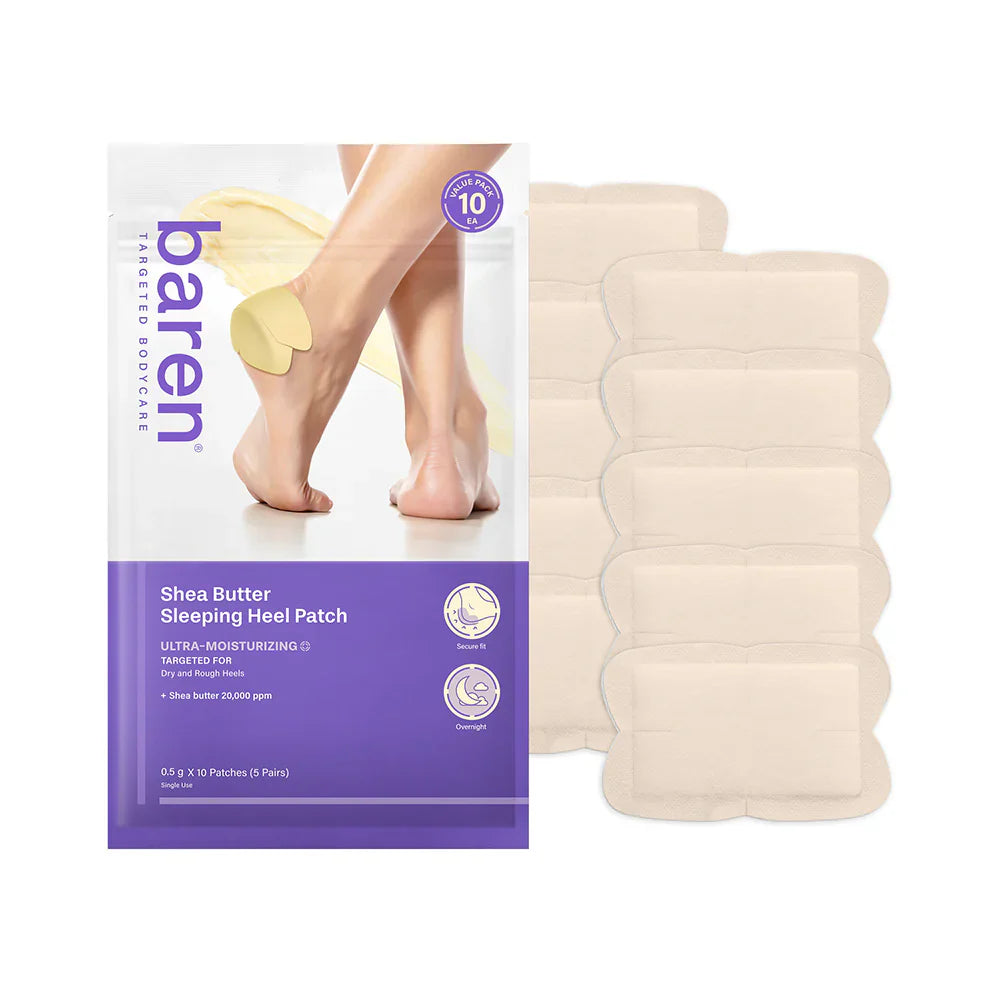 Baren Shea Butter Sleeping Heel Patch, 10pcs (5pares)
