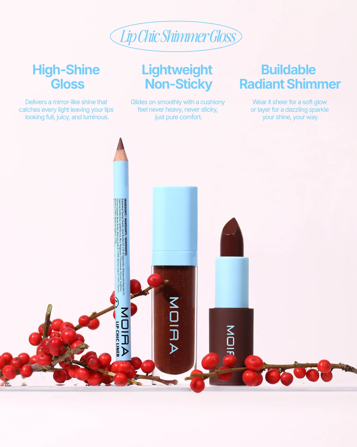 Moira- Lip Chic Shimmer Gloss