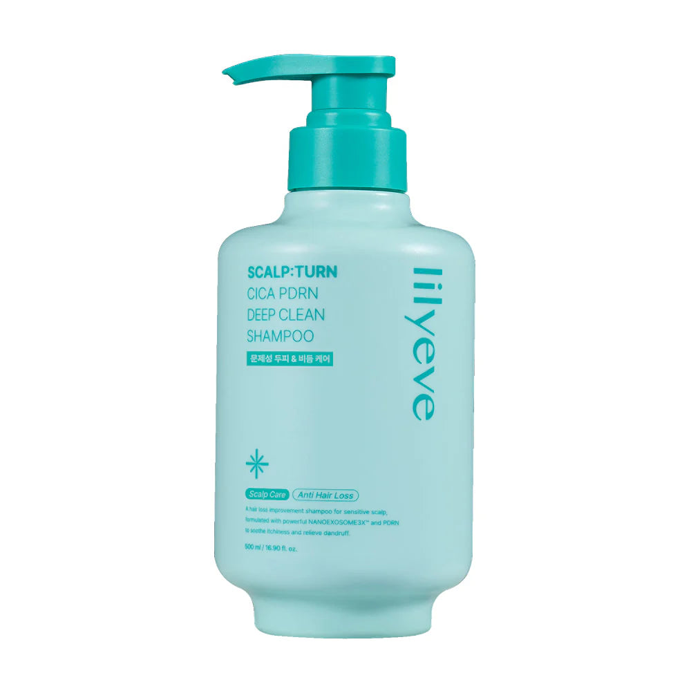 LILYEVE SCALP:TURN CICA PDRN Deep Clean Shampoo 500 ml