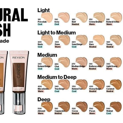 REVLON PhotoReady Base sincera de acabado natural, con ingredientes anticontaminantes, antioxidantes y antiluz azul.