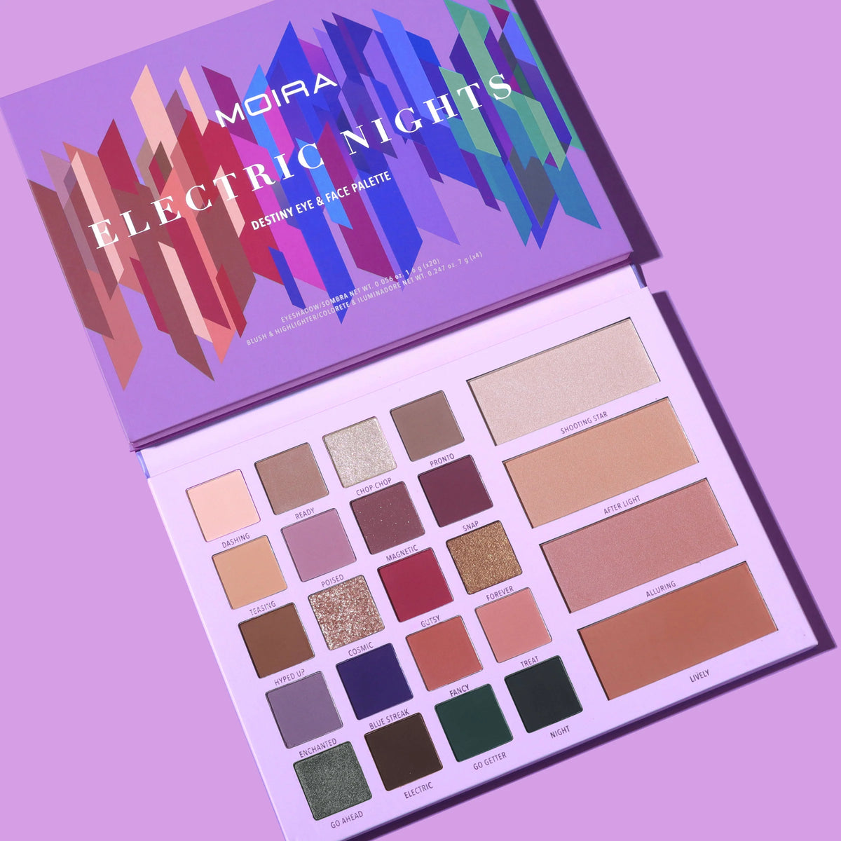 Moira Paleta Sombras Electric Nights Destiny Eye & Face Palette