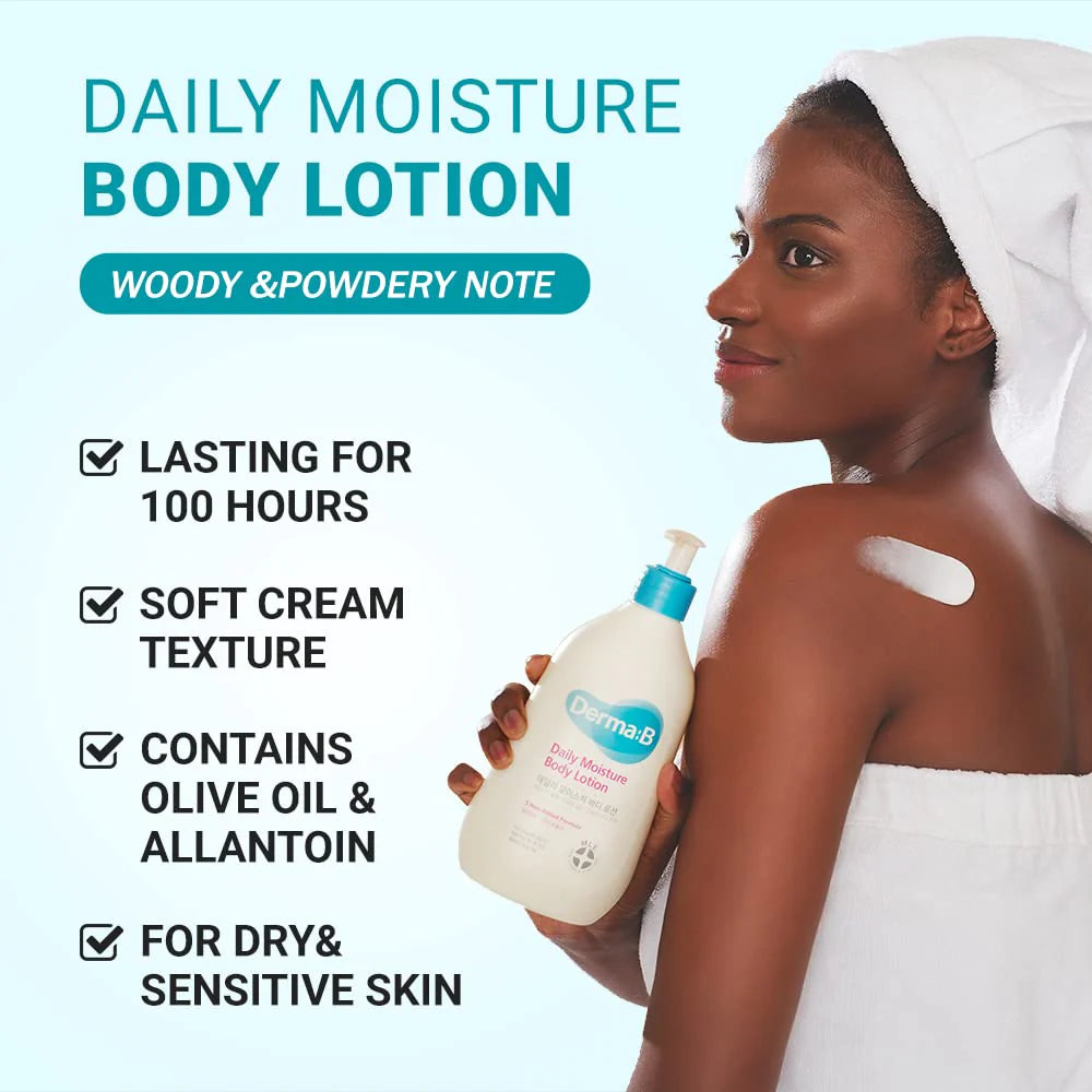 Derma B Daily Moisture Body Lotion 400ml- Hidratante intensivo de la piel