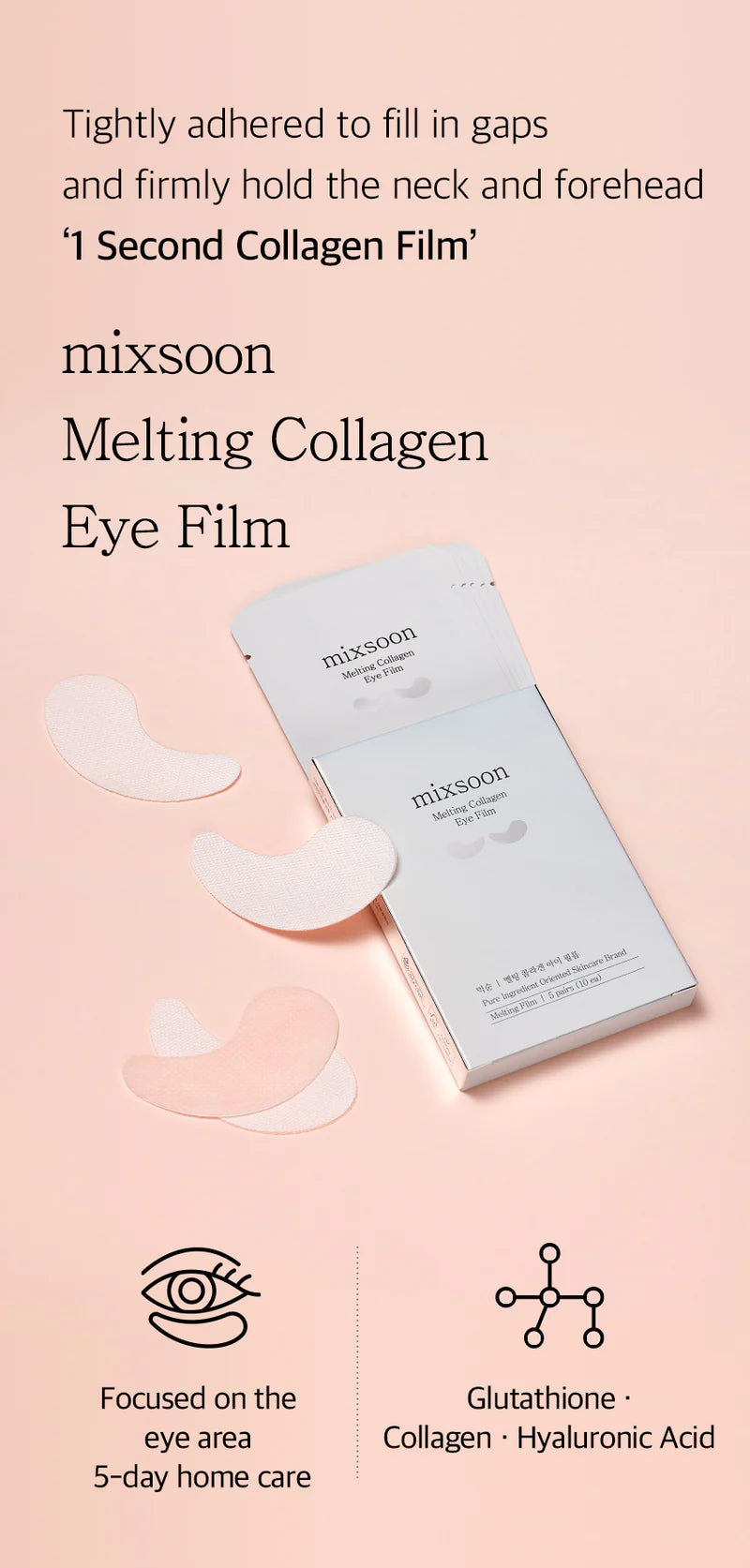 Mixsoon Melting Collagen Eye Film (5pares)