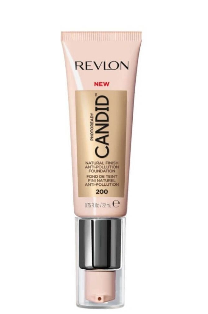 REVLON PhotoReady Base sincera de acabado natural, con ingredientes anticontaminantes, antioxidantes y antiluz azul.