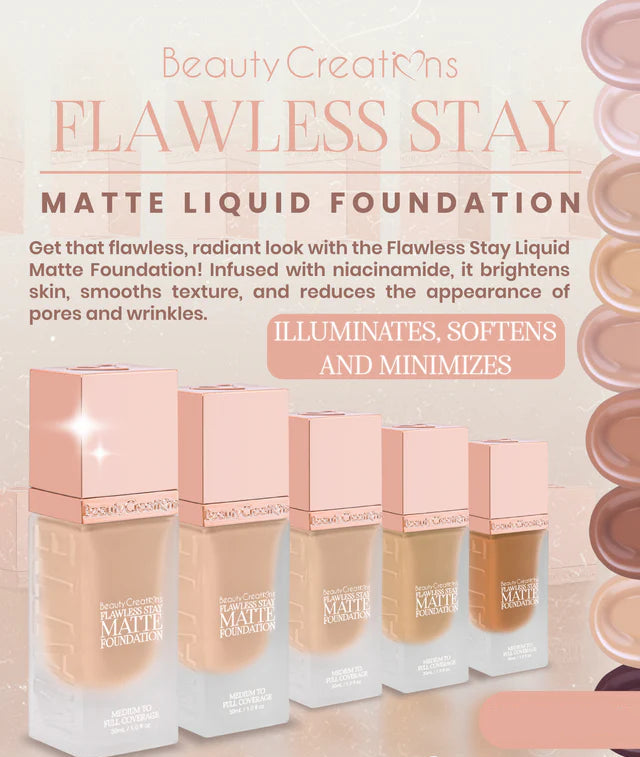 Beauty Creations Base Flawless stay Matte Foundation