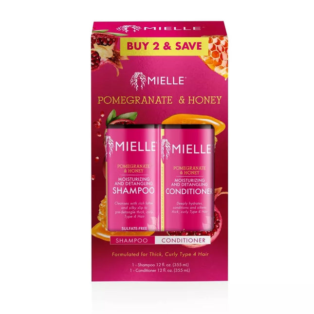 Mielle Organics Pomegranate and Honey Shampoo and Conditioner Set