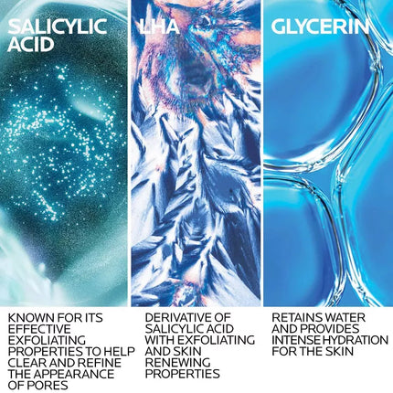 La Roche Posay Limpiador facial en gel medicado Effaclar con ácido salicílico