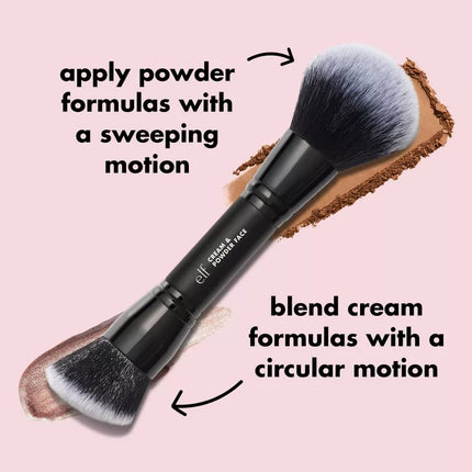 e.l.f. Cream & Powder Makeup Face Brush