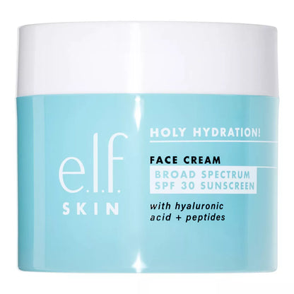 ELF Holy Hydration! Crema facial con protección solar de amplio espectro SPF 30