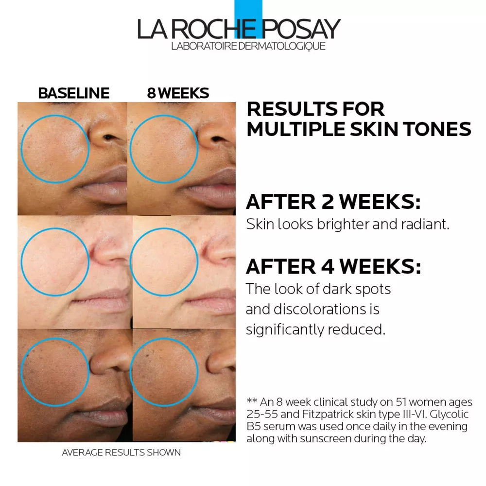 La Roche Posay Suero de ácido glicólico B5 antienvejecimiento para pieles sensibles