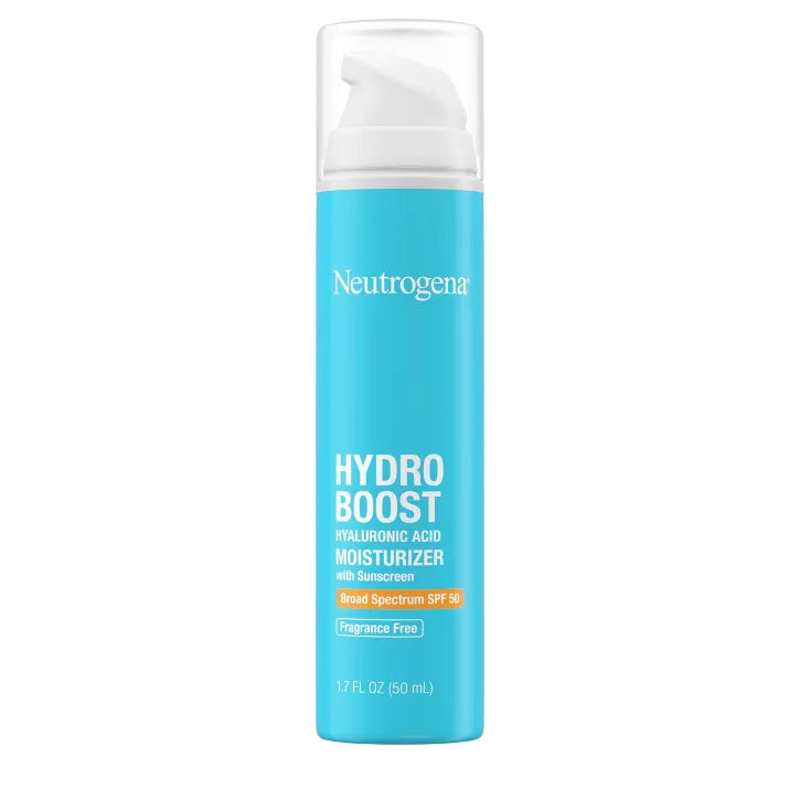 Neutrogena Hydro Boost Hyaluronic Acid Facial Moisturizer to Hydrate & Soothe Dry Skin - Fragrance Free - SPF 50