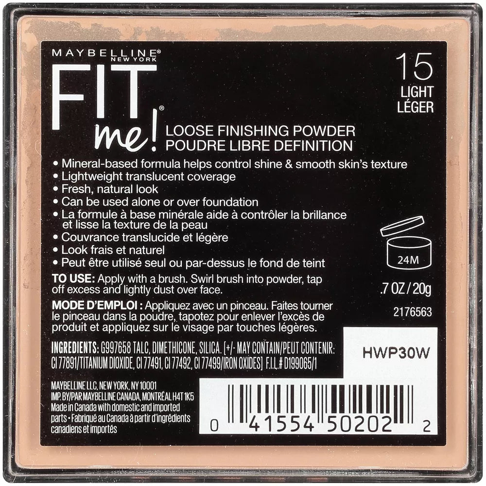 Maybelline Fit Me Loose Powder- Polvos Sueltos