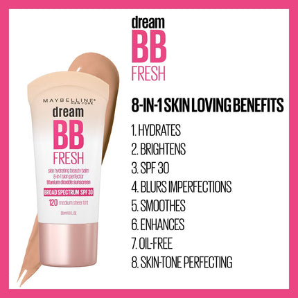 Maybelline Dream Fresh BB Cream 8 en 1 Skin Perfector - SPF30 30ml