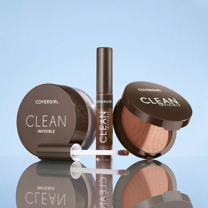 Covergirl Base de maquillaje en polvo compacto invisible Clean Invisible