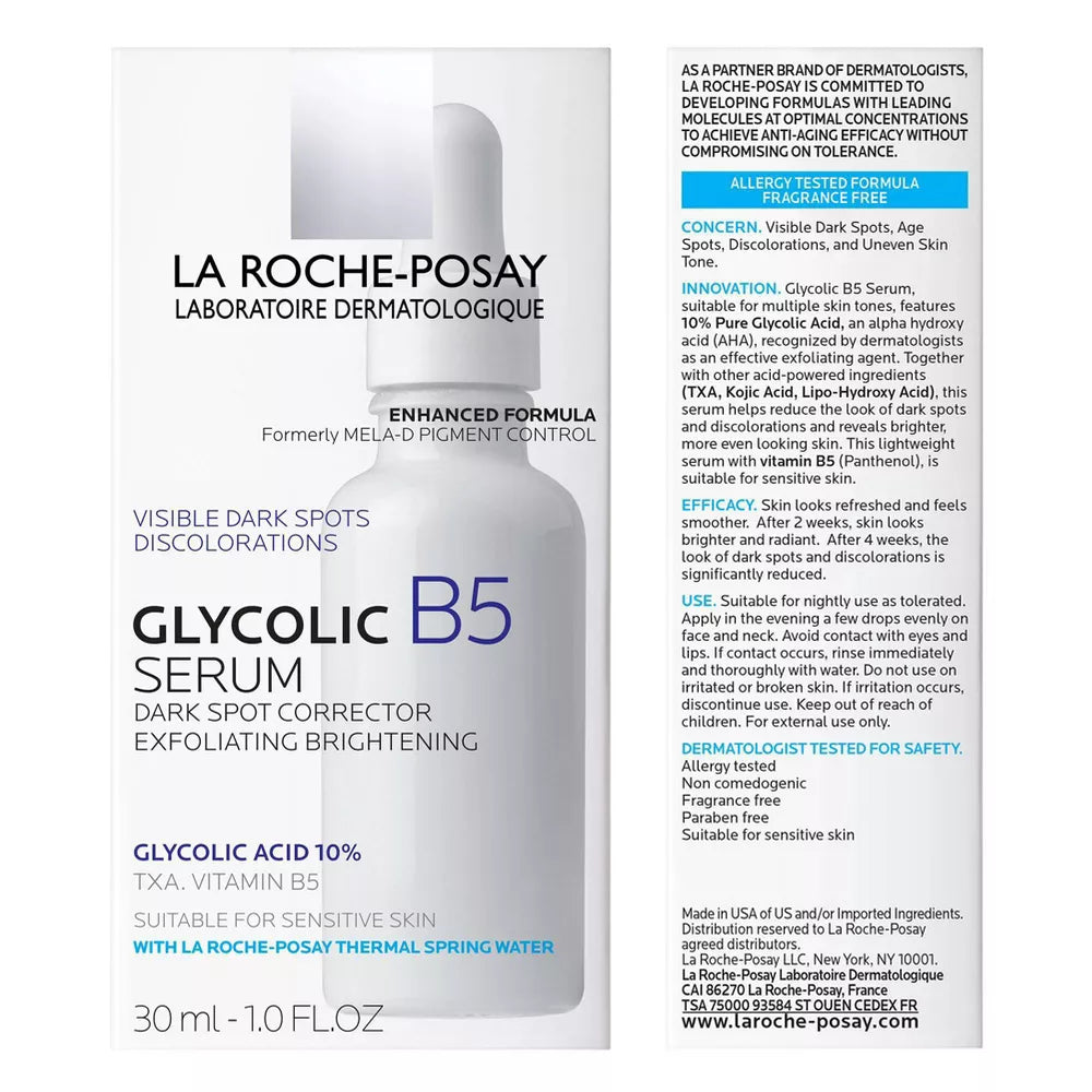 La Roche Posay Suero de ácido glicólico B5 antienvejecimiento para pieles sensibles
