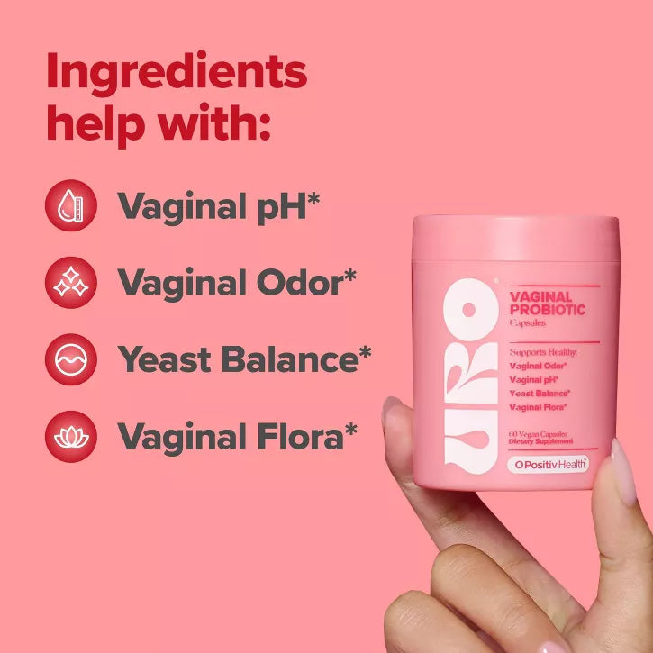 O Positiv URO Vaginal Probiotic for Women 60 cápsulas