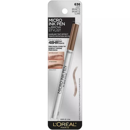 Loreal Lápiz de cejas tinta Micro Ink Brow Stylist, duración de hasta 48 horas