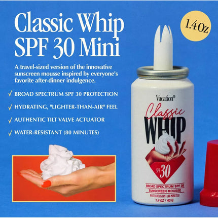 Vacation Classic Sunscreen Whip - SPF 30 40g