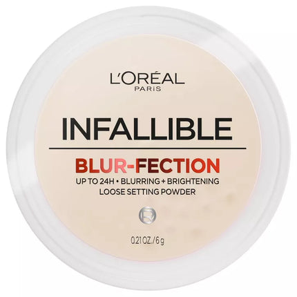 Polvos sueltos fijadores de larga duración Infallible Blur-fection