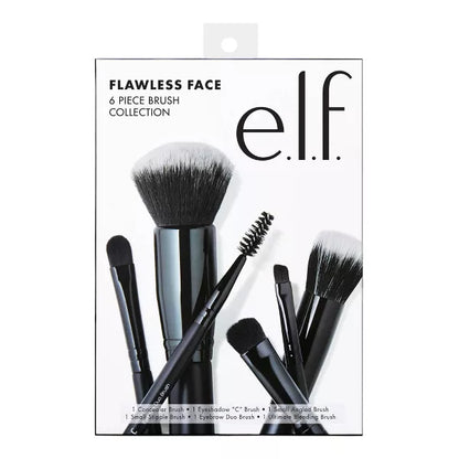 ELF Flawless Colección de brochas faciales - 6 piezas