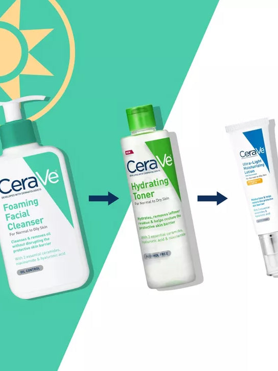 CeraVe Limpiador facial para pieles normales a grasas: Limpia suavemente y elimina el exceso de grasa sin alterar la barrera natural de la piel.