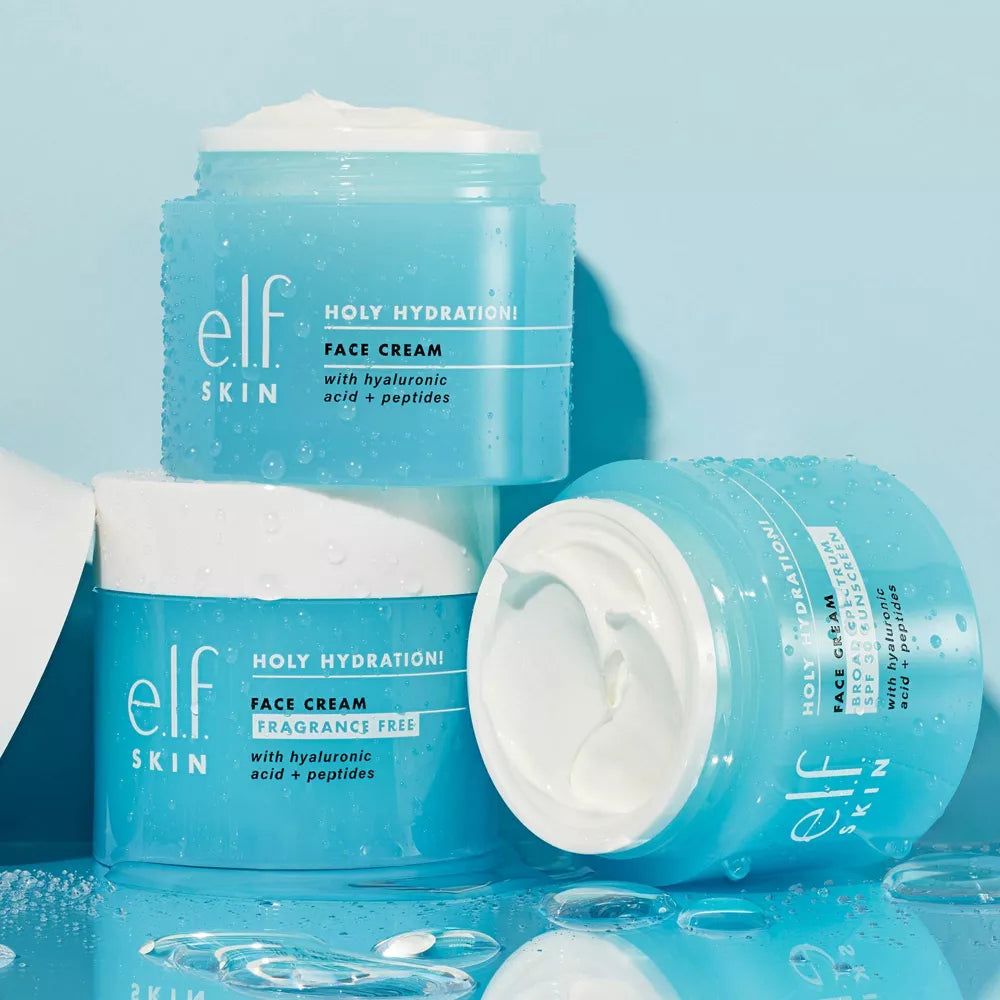 ELF Holy Hydration! Crema facial con protección solar de amplio espectro SPF 30