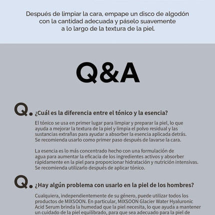 MIXSOON Glacier Water Hyaluronic Acid Serum 300ml