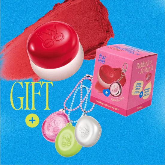 Fwee Set Blurry Pudding Pot + Llavero Rubor y labial