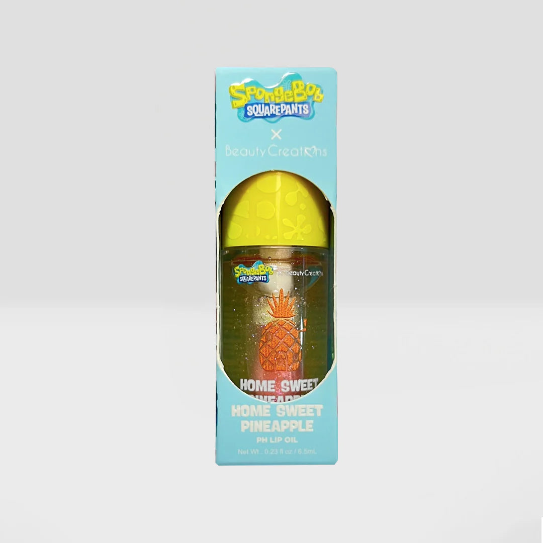 Beauty Creations Aceite labial PH "Home Sweet Pineapple" de Bob Esponja