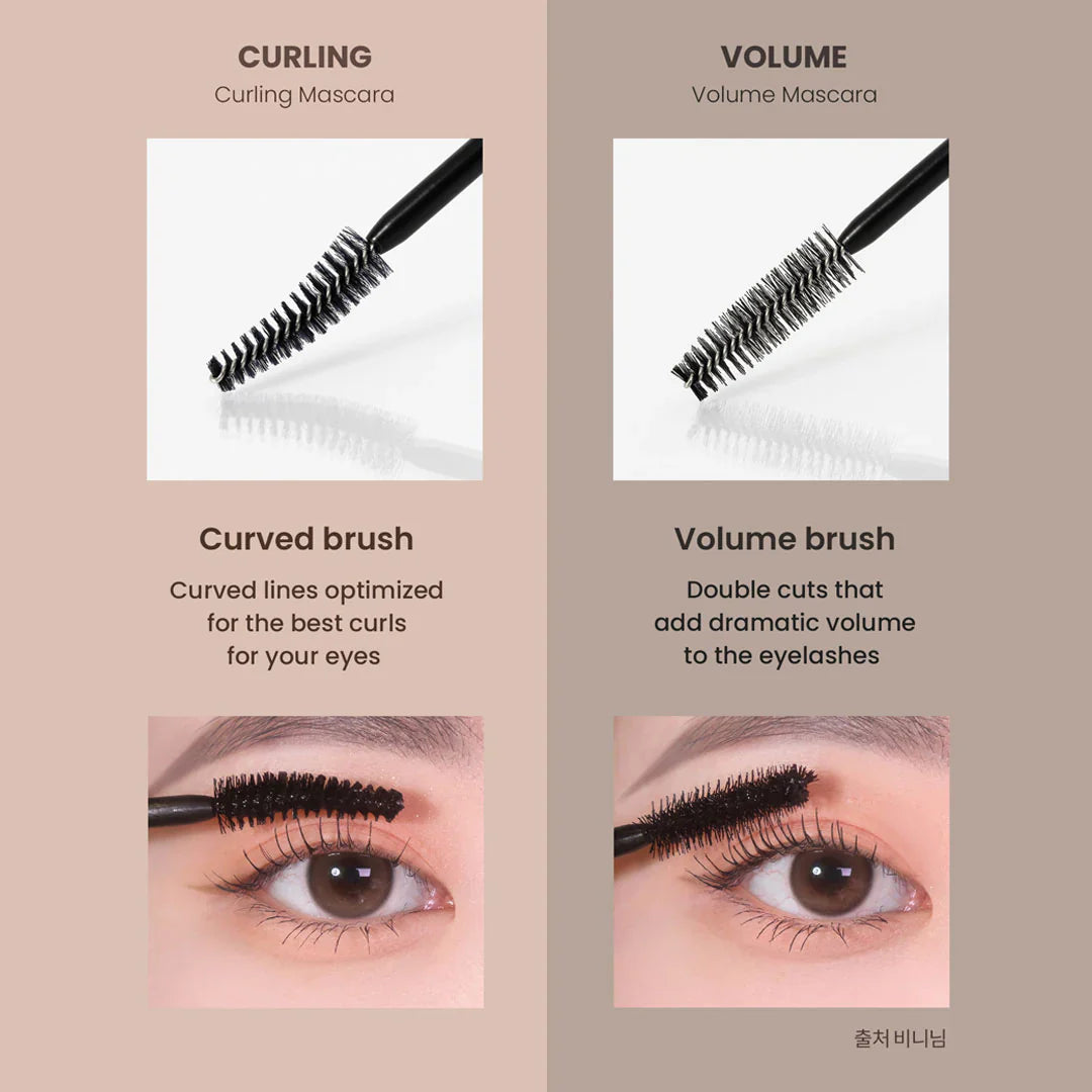 Heimish Dailism Smudge Stop Mascara de larga duración, impermeable