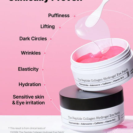 Cosrx The Peptide Collagen Hydrogel Eye Patch 60 parches