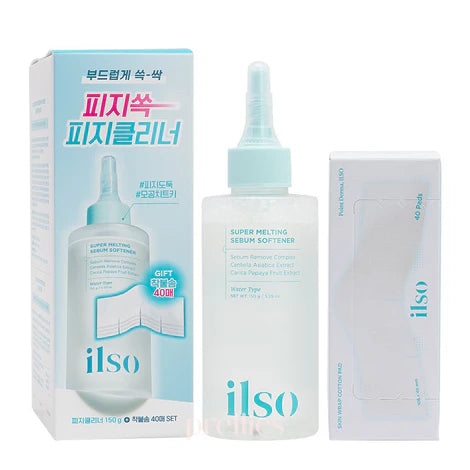 ilso Super Melting Sebum Softener Set  150ml + 40 cotton pads