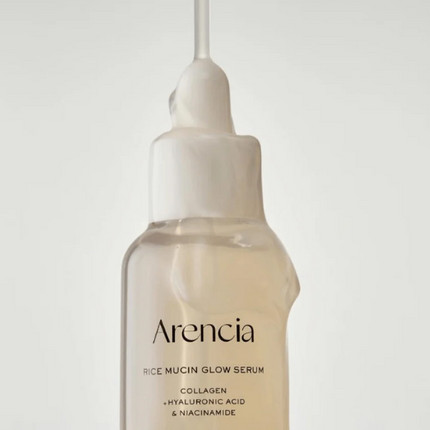 Arencia Rice Mucin Glow Serum 30ml, colágeno + ácido hialurónico y niacinamida