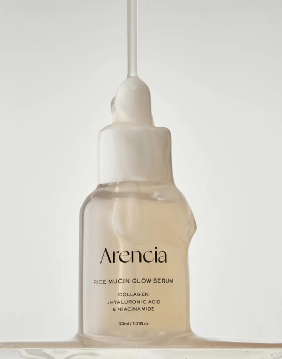 Arencia Rice Mucin Glow Serum 30ml, colágeno + ácido hialurónico y niacinamida