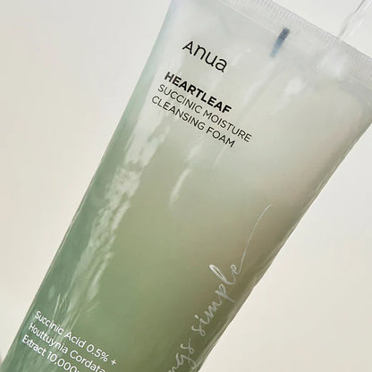 Anua Heartleaf Succinic Moisture Cleansing Foam- Limpiador facial 150ml