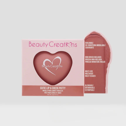 Beauty Creations Cutie Lip & Cheek Putty-Rubor y Balsamo Labial