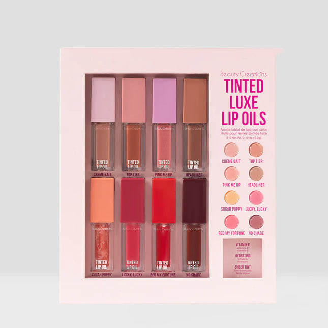 Beauty Creations Tinted luxe Lip Oil Collection Set