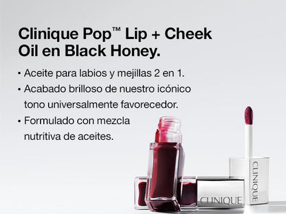 Clinique Limited Edition Pop Lip + Cheek Oil in Black Honey - Black Honey