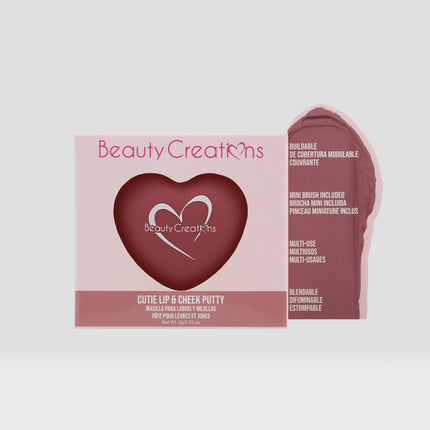 Beauty Creations Cutie Lip & Cheek Putty-Rubor y Balsamo Labial