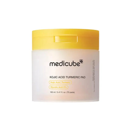 Medicube Kojic Acid Turmeric Pad 70ea Tonico de ácido kójico, cúrcuma, niacinamida