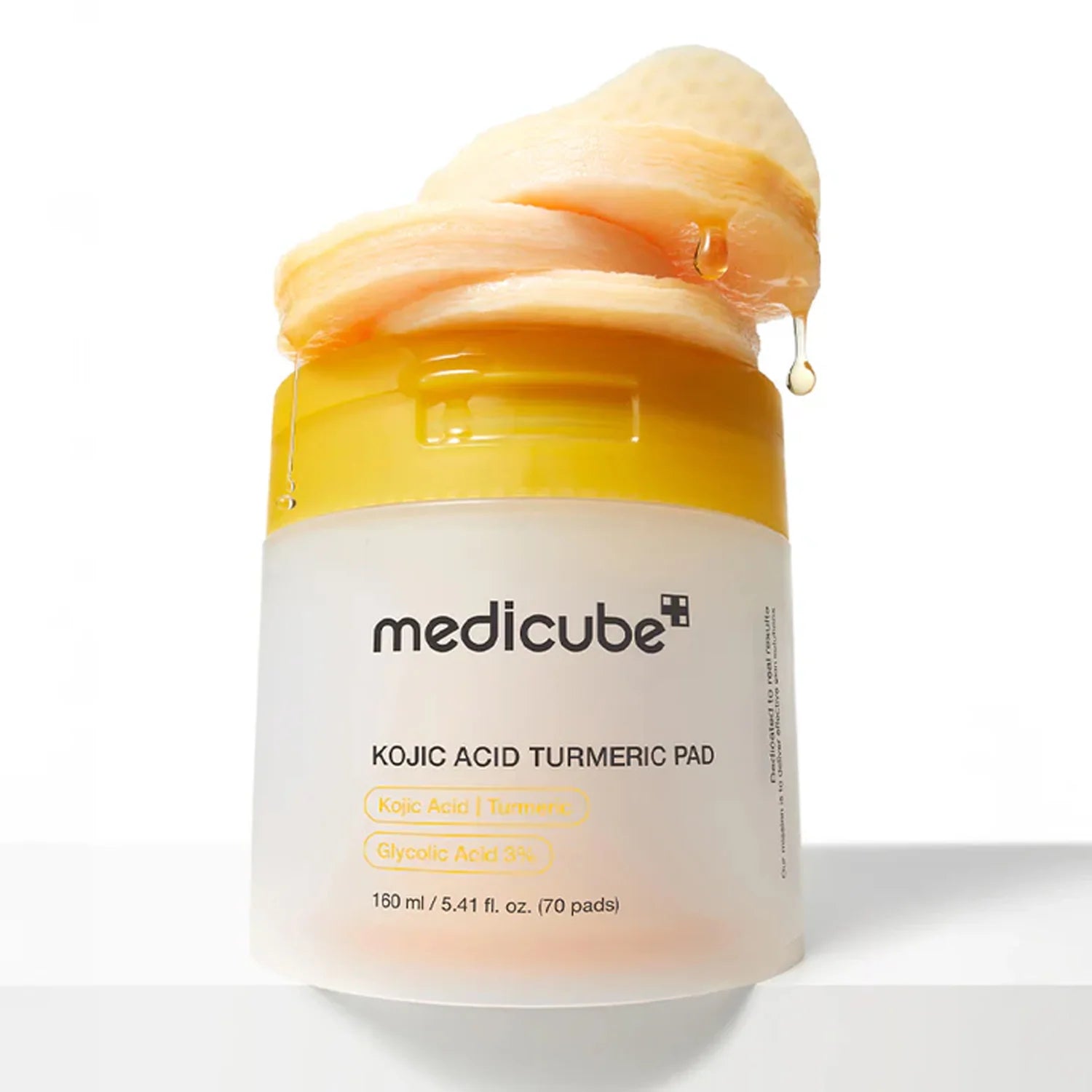 Medicube Kojic Acid Turmeric Pad 70ea Tonico de ácido kójico, cúrcuma, niacinamida